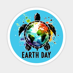 Sea Turtle Earth Day Save The Earth Planet Magnet